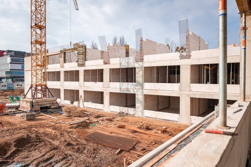 Szkoła na Zwycięskiej w budowie, 2025