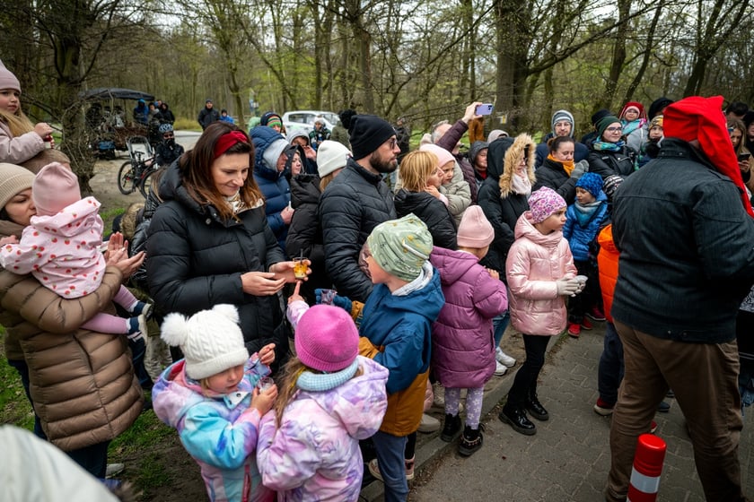 Odsłonięcie figurki krasnala Raciworka przy Kładce Złotnickiej