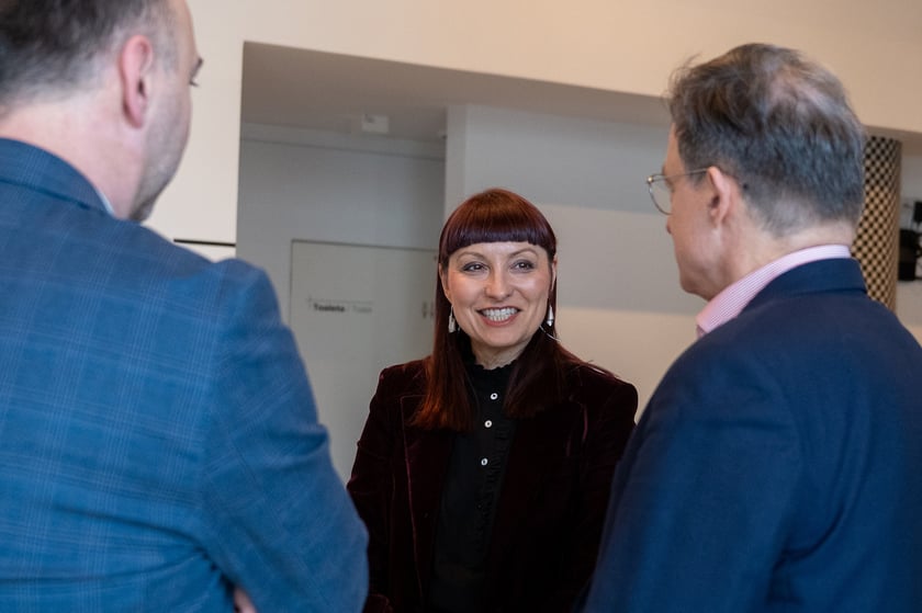 Uczestnicy spotkania Unii Metropolii Polskich we wrocławskiej Barbarze.