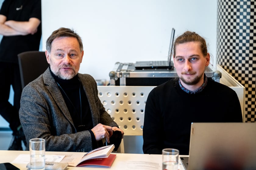 Uczestnicy spotkania Unii Metropolii Polskich we wrocławskiej Barbarze.