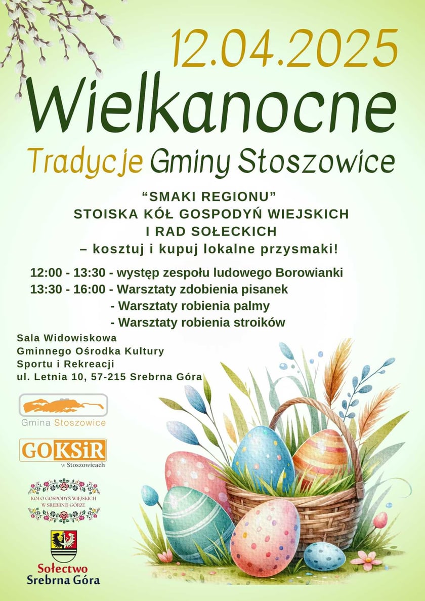 Program jarmarku wielkanocnego w Srebrnej Górze