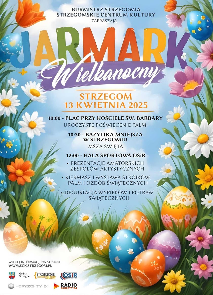 Program jarmarku wielkanocnego w Strzegomiu