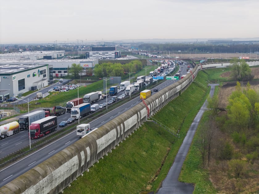 Wypadek na AOW, 14.04.2025