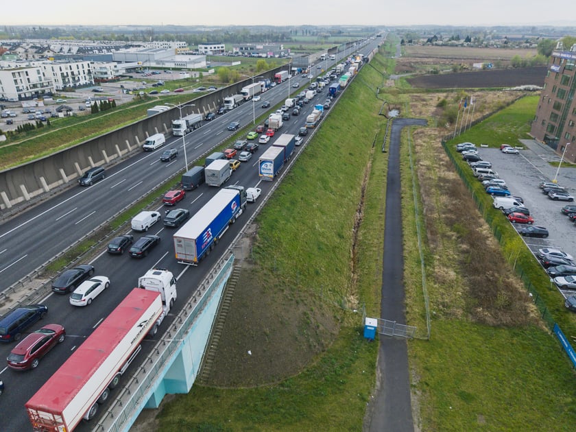 Wypadek na AOW, 14.04.2025