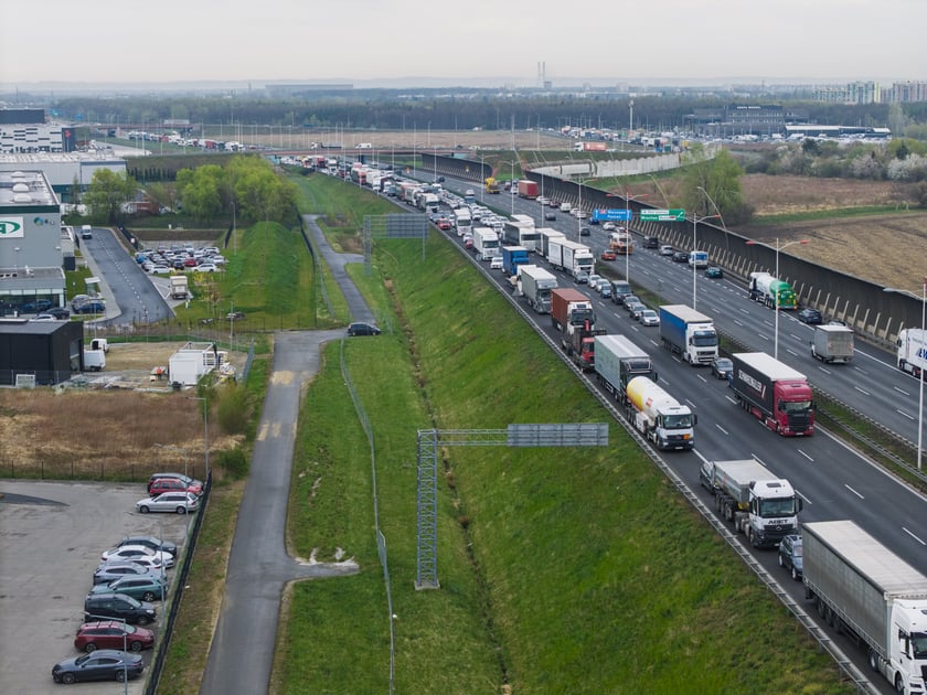 Wypadek na AOW, 14.04.2025