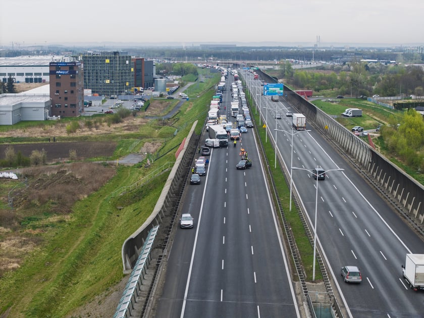 Wypadek na AOW, 14.04.2025