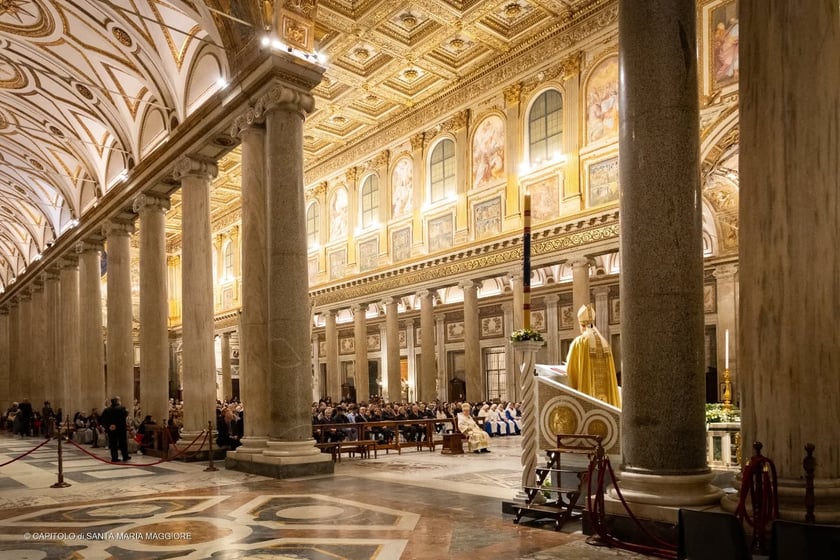 Bazylika, w kt&oacute;rej spocznie Franciszek, zdjęcie z Wielkanocy