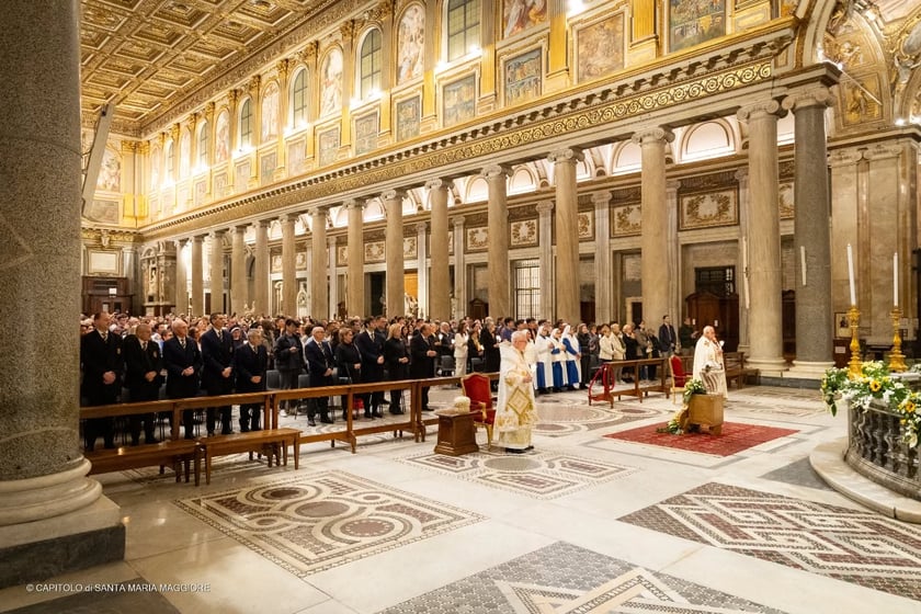 Bazylika, w kt&oacute;rej spocznie Franciszek, zdjęcie z Wielkanocy