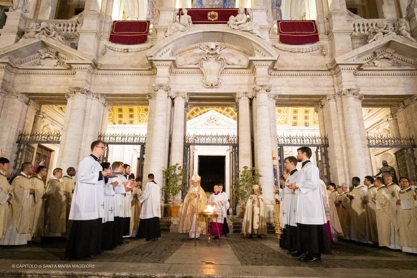 Bazylika, w kt&oacute;rej spocznie Franciszek, zdjęcie z Wielkanocy