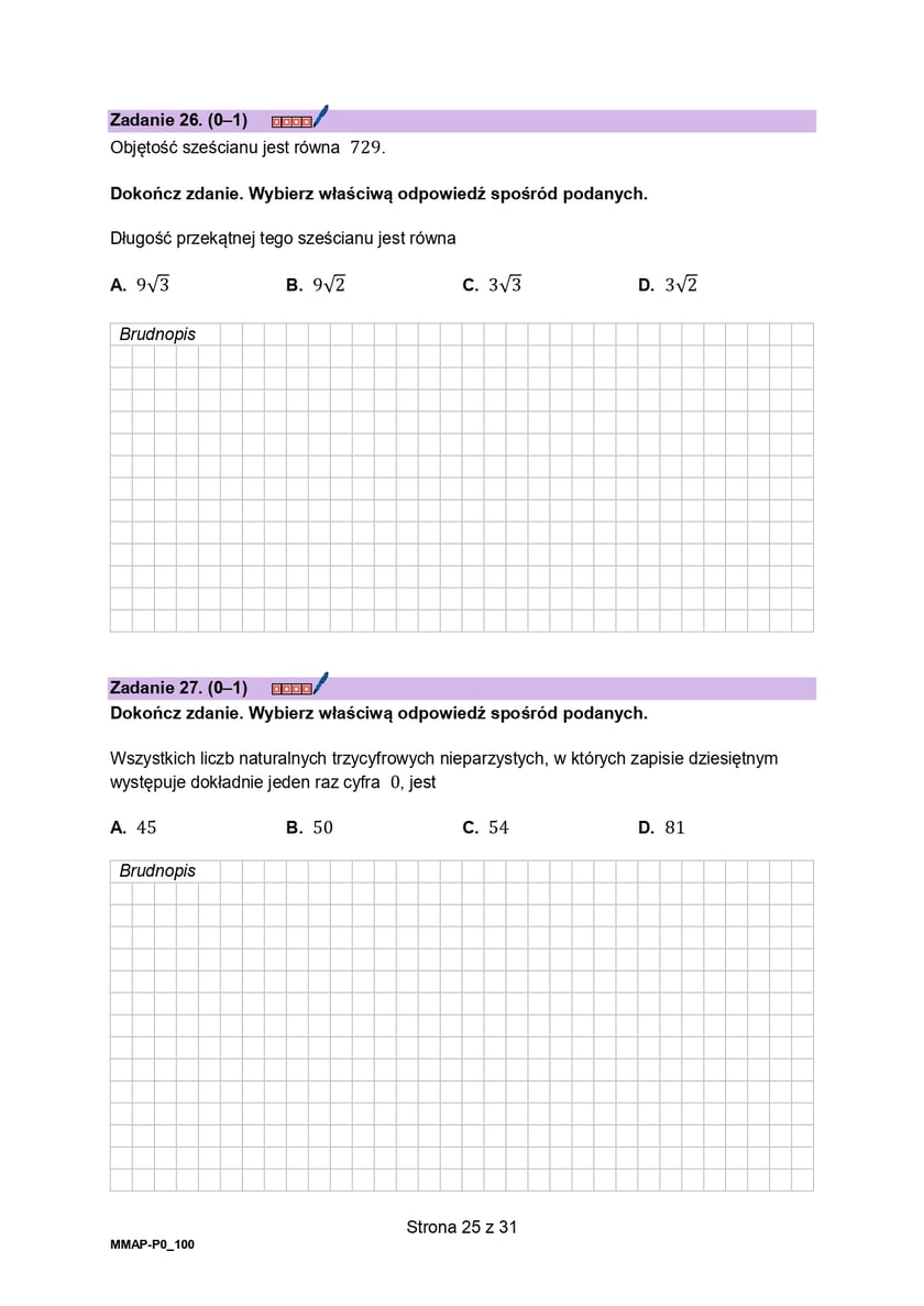 Matura 2025. Matematyka poziom podstawowy
