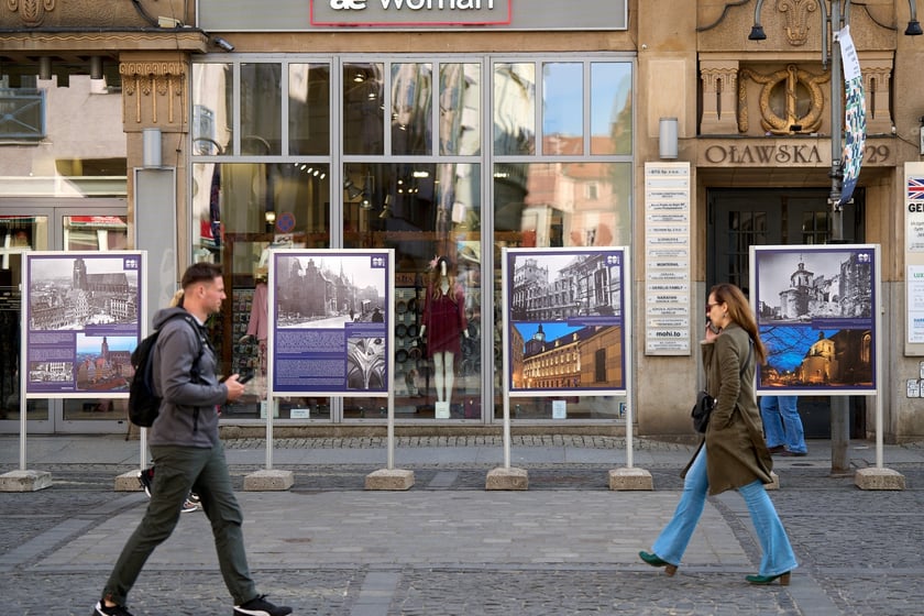Wystawa  80 lat powojennego Wrocławia na ul. Oławskiej we Wrocławiu