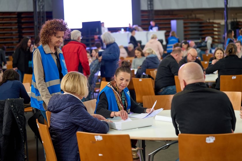 Szkolenie dla członków obwodowych komisji wyborczych we Wrocławiu.