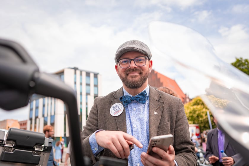 Distinguished Gentleman's Ride - stylowe i klasyczne motocykle przejechały przez Wrocław - 1 czerwca 2025 r.