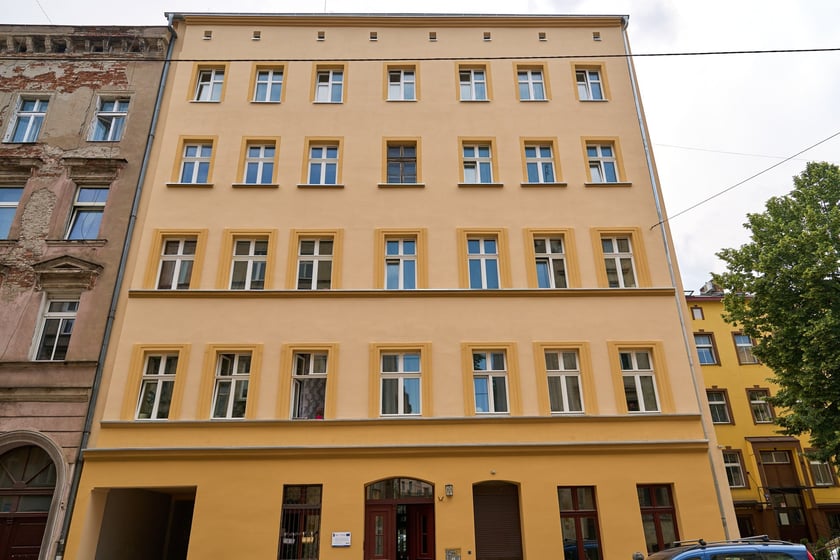 Kamienica Prądzyńskiego 20 po remoncie (czerwiec 2025)