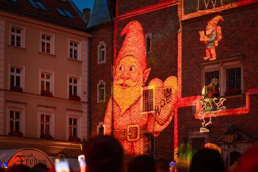 Iluminacje i wideomapping w Rynku