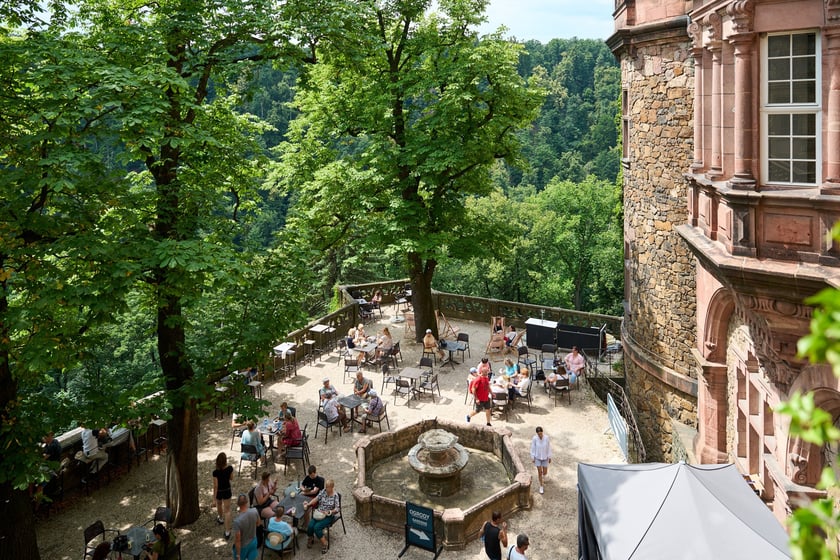 Wrocławianie zwiedzali Zamek Książ z kartą Nasz Wrocław