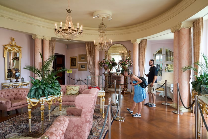 Wrocławianie zwiedzali Zamek Książ z kartą Nasz Wrocław