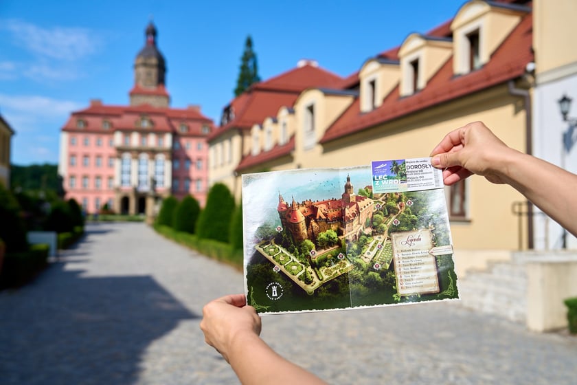 Wrocławianie zwiedzali Zamek Książ z kartą Nasz Wrocław