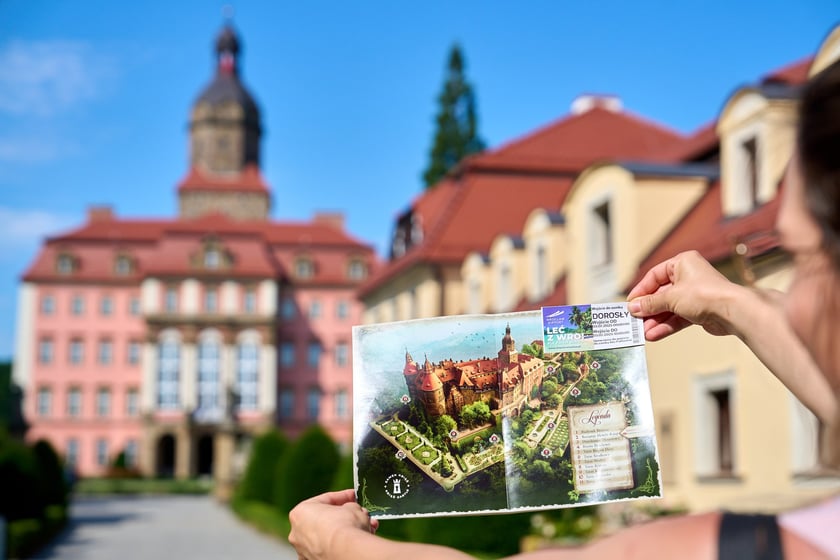 Wrocławianie zwiedzali Zamek Książ z kartą Nasz Wrocław