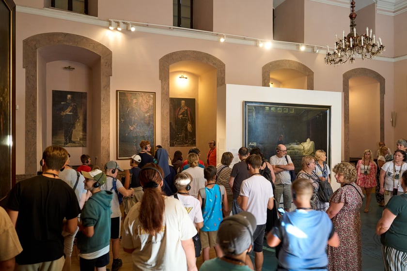 Wrocławianie zwiedzali Zamek Książ z kartą Nasz Wrocław