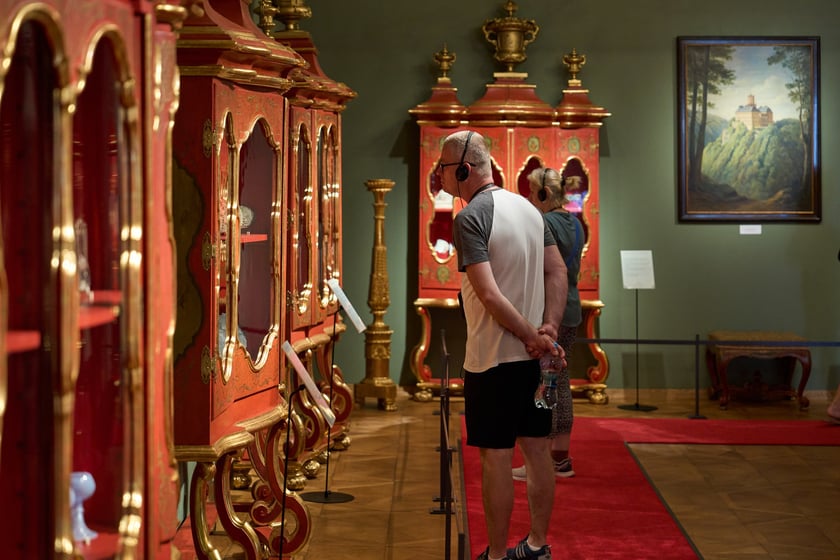 Wrocławianie zwiedzali Zamek Książ z kartą Nasz Wrocław