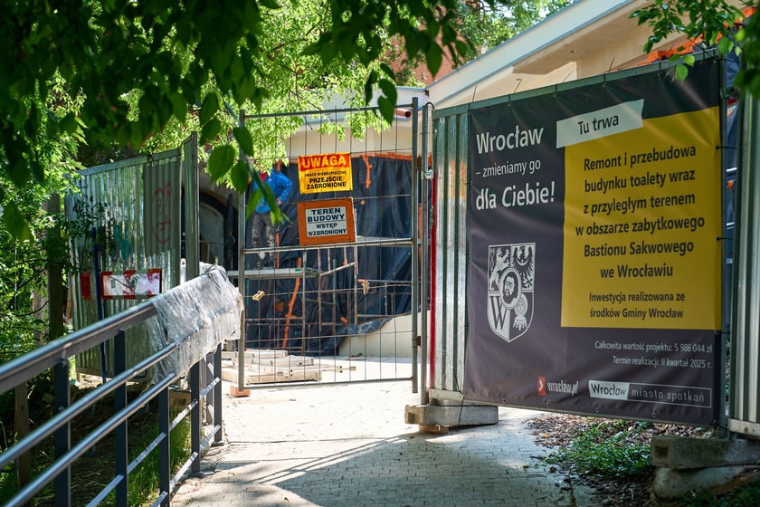 Drugi etap remontu na Bastionie Sakwowym, 12 czerwca 2025