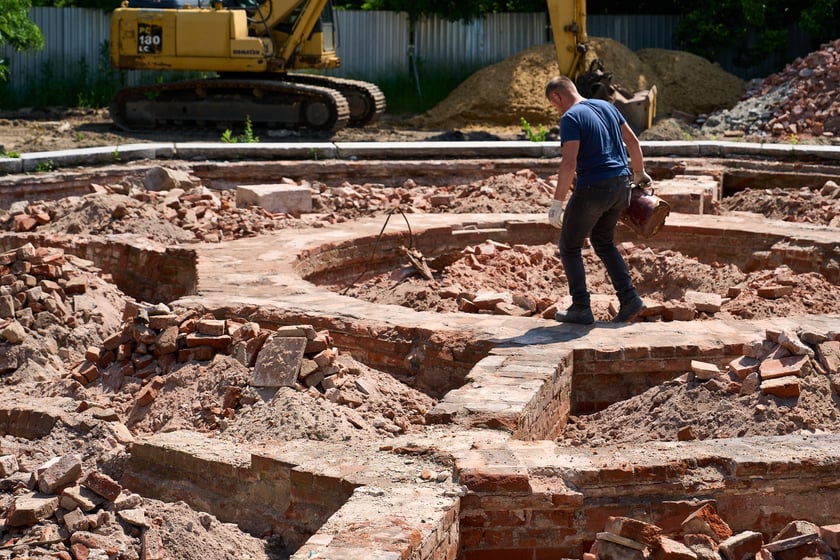 Drugi etap remontu na Bastionie Sakwowym, 12 czerwca 2025
