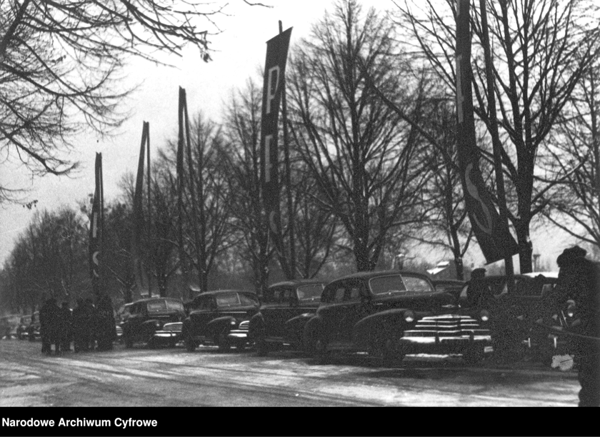 XXVII Kongres PPS we Wrocławiu. Samochody 1947