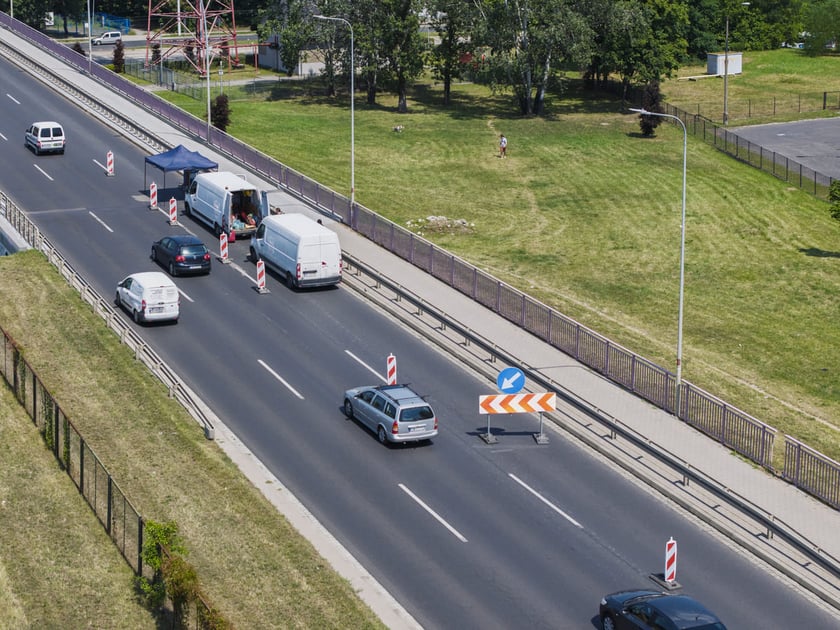 Prace drogowe na Gądowiance, 21.07.2025