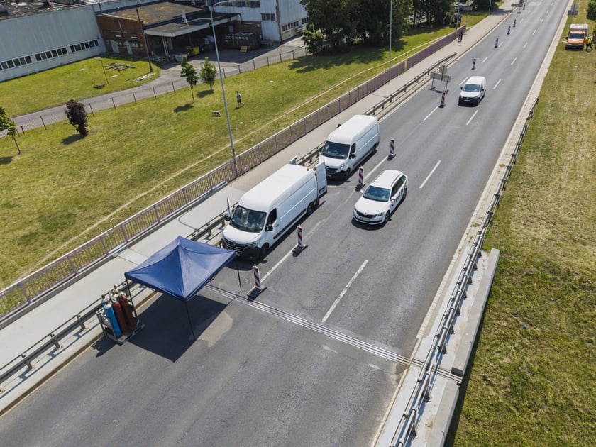 Prace drogowe na Gądowiance, 21.07.2025