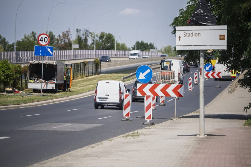 Prace drogowe na Gądowiance, 21.07.2025