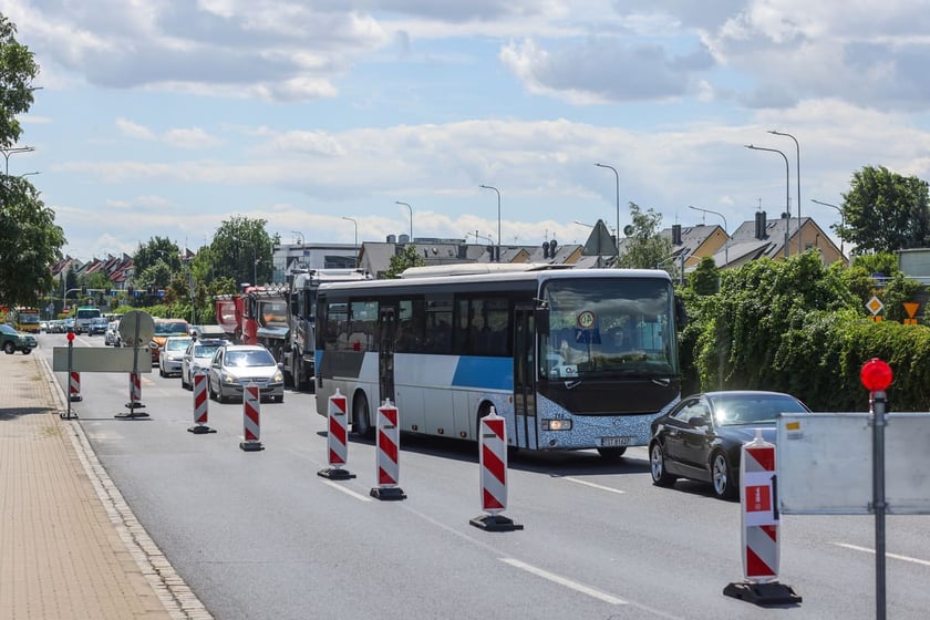 Prace drogowe na Gądowiance, 22.07.2025