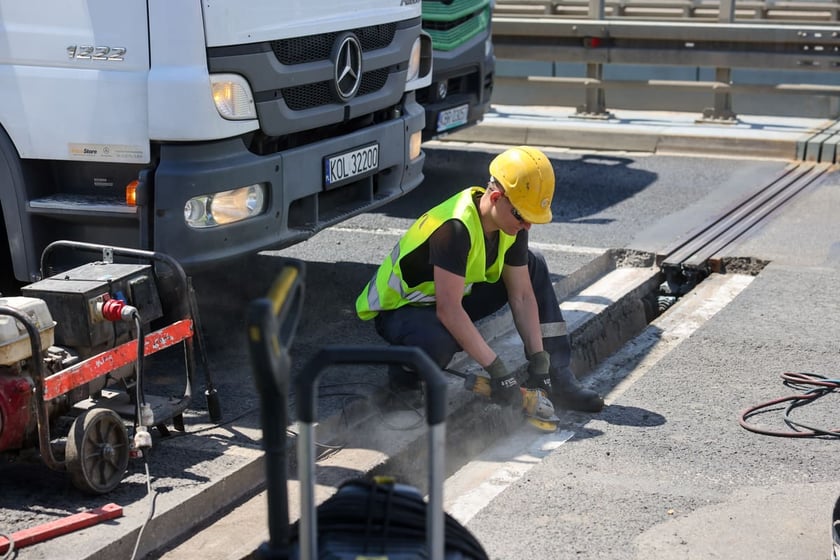 Prace drogowe na Gądowiance, 22.07.2025