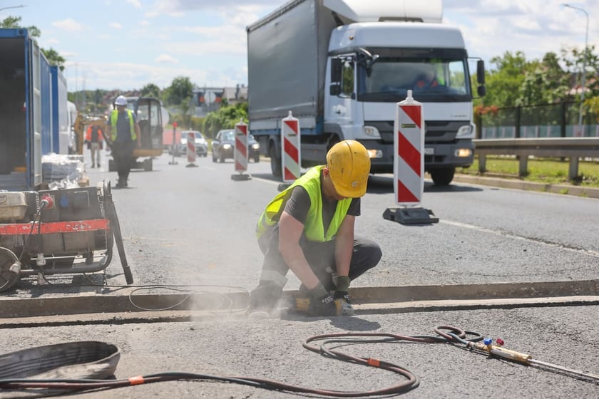 Prace drogowe na Gądowiance, 22.07.2025