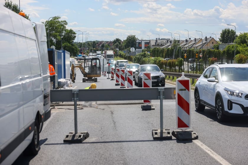 Prace drogowe na Gądowiance, 22.07.2025