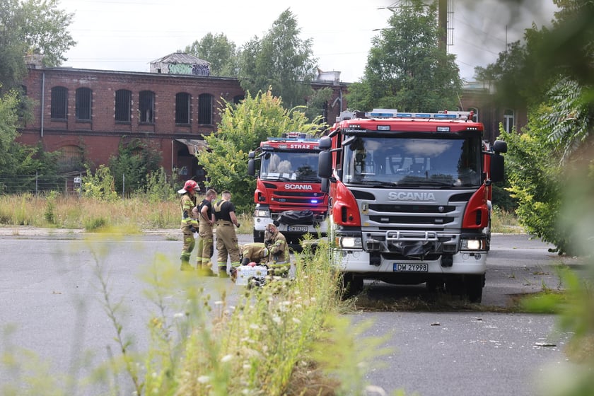 Pożar przy ul. Świstackiego na Przdmieściu Oławskim