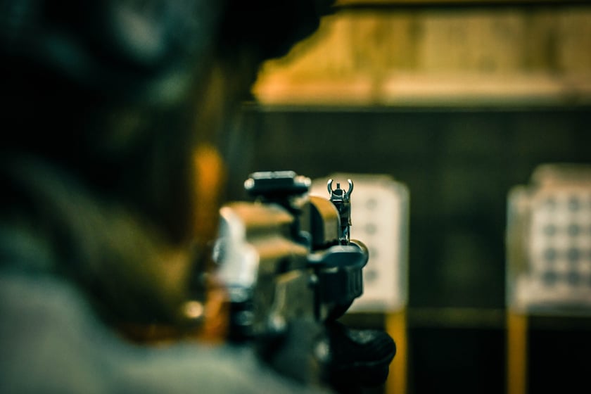 Żołnierze na szkoleniu "Wakacje z wojskiem 2"