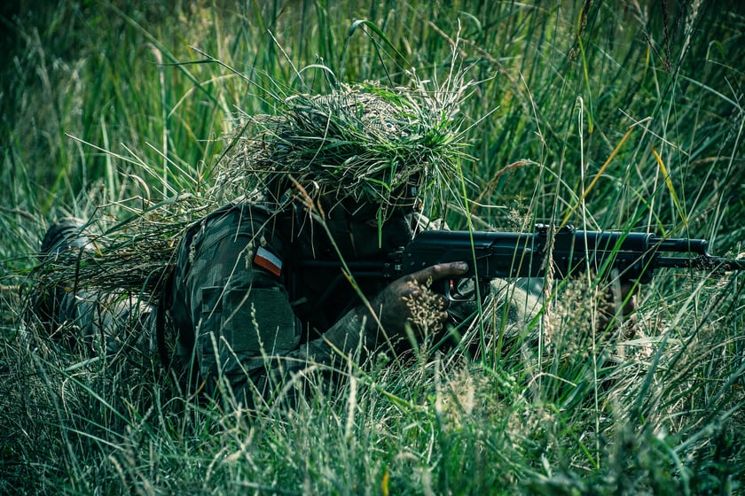 Żołnierze na szkoleniu "Wakacje z wojskiem 2"