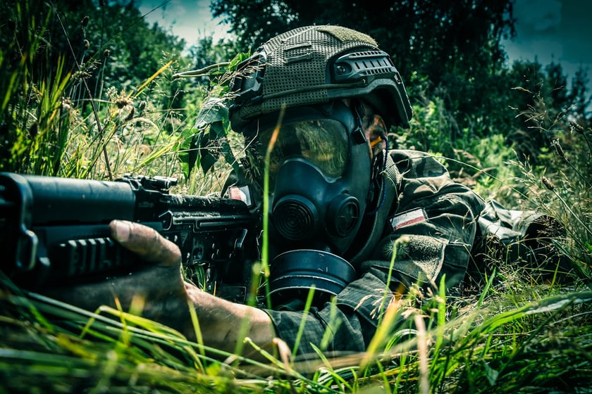 Żołnierze na szkoleniu "Wakacje z wojskiem 2"