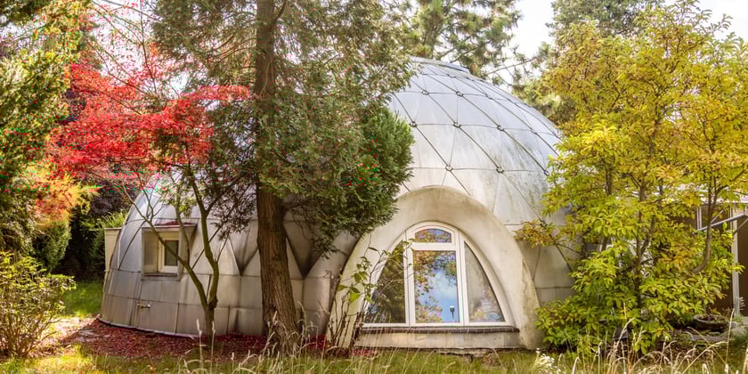 Dom Igloo, zdjęcie z wystawy &bdquo;Kształt marzeń. Architektura Witolda Lipińskiego&rdquo; Muzeum Architektury we Wrocławiu