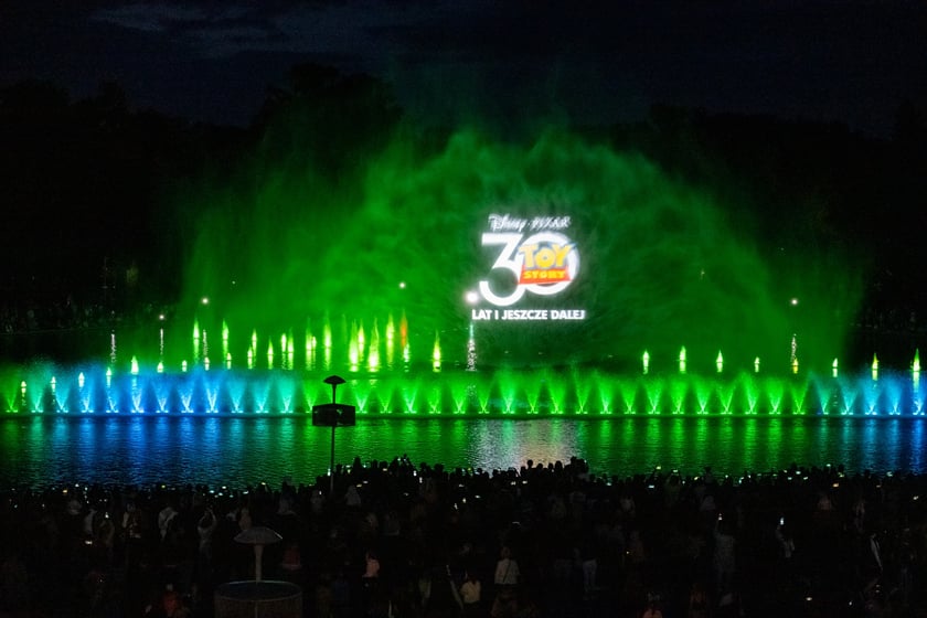 Na zdjęciach premiera &bdquo;Pixar: Lato Przyjaźni&rdquo;, nowego pokazu Wrocławskiej Fontanny Multimedialnej&nbsp;