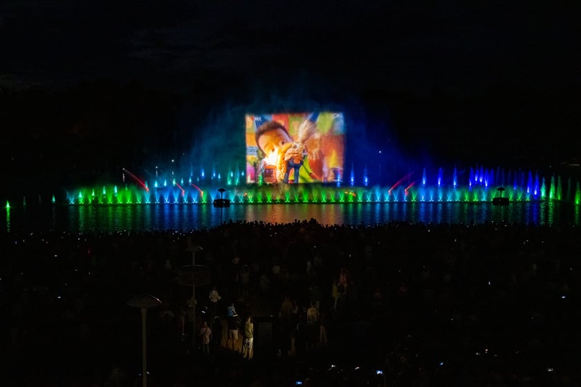 Na zdjęciach premiera &bdquo;Pixar: Lato Przyjaźni&rdquo;, nowego pokazu Wrocławskiej Fontanny Multimedialnej&nbsp;