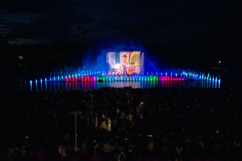 Na zdjęciach premiera &bdquo;Pixar: Lato Przyjaźni&rdquo;, nowego pokazu Wrocławskiej Fontanny Multimedialnej&nbsp;