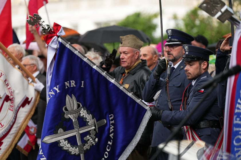 Uroczystości przy pomniku Rotmistrza Witolda Pileckiego w 81. rocznicę wybuchu Powstania Warszawskiego