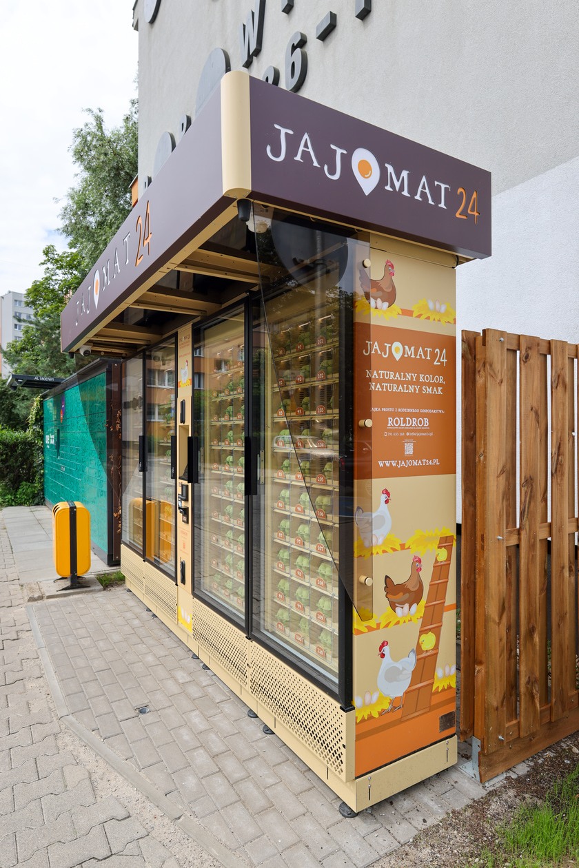 Jajomat przy ul. Popowickiej we Wrocławiu