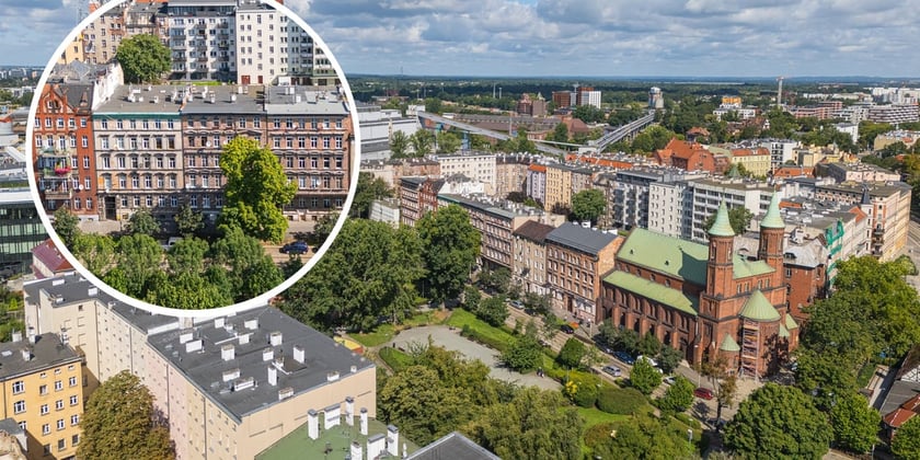 Kamienice pl. Strzelecki przed modernizacją