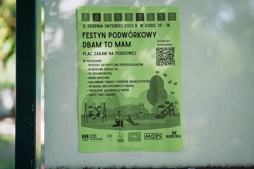 Festyn podw&oacute;rkowy "Dbam to mam" przy ul. Fiołkowej. Wrocław, 12.08.2025