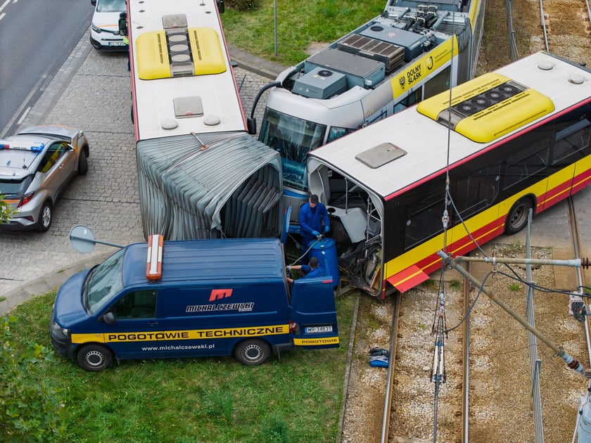 21 sierpnia na wrocławskim Gaju doszło do kolizji z udziałem tramwaju i autobusu