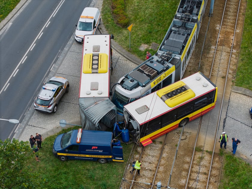 21 sierpnia na wrocławskim Gaju doszło do kolizji z udziałem tramwaju i autobusu