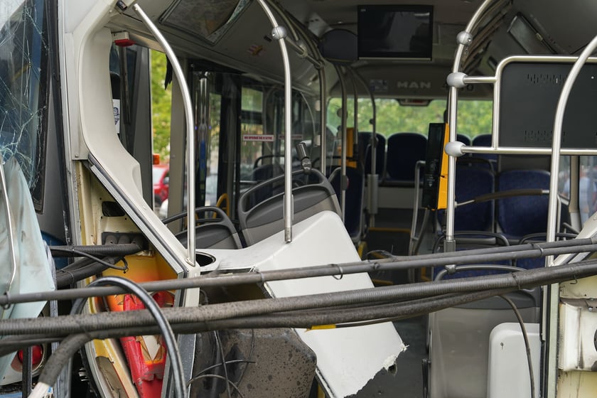 21 sierpnia na wrocławskim Gaju doszło do kolizji z udziałem tramwaju i autobusu